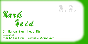 mark heid business card